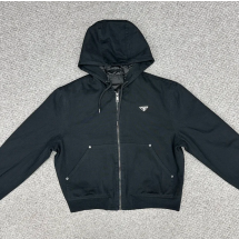 [윌리엄셀러] 프라다 후드 집업 자켓 블랙