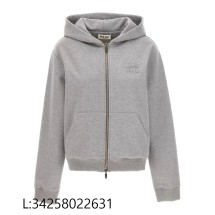 [얼리톰셀러] 미우미우 모노그램 단색 후드집업 그레이 웨이디안 주소