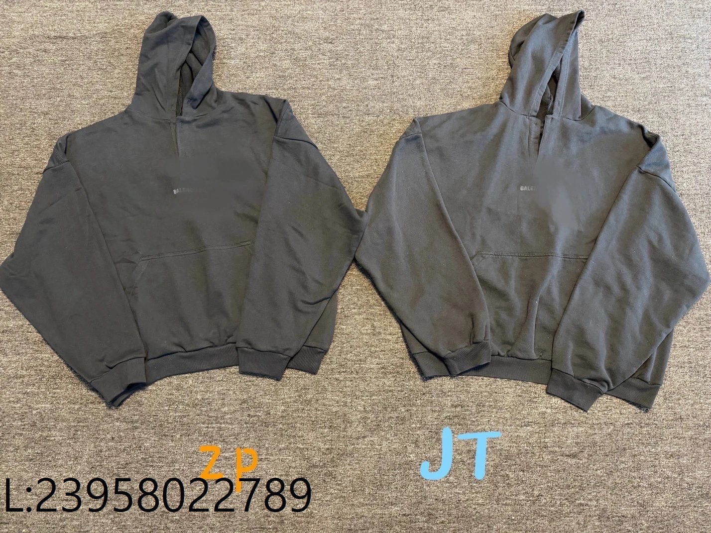 [닭다리셀러] 발렌시아가 모노그램 자수 OS핏 후드티 2컬러 웨이디안 주소