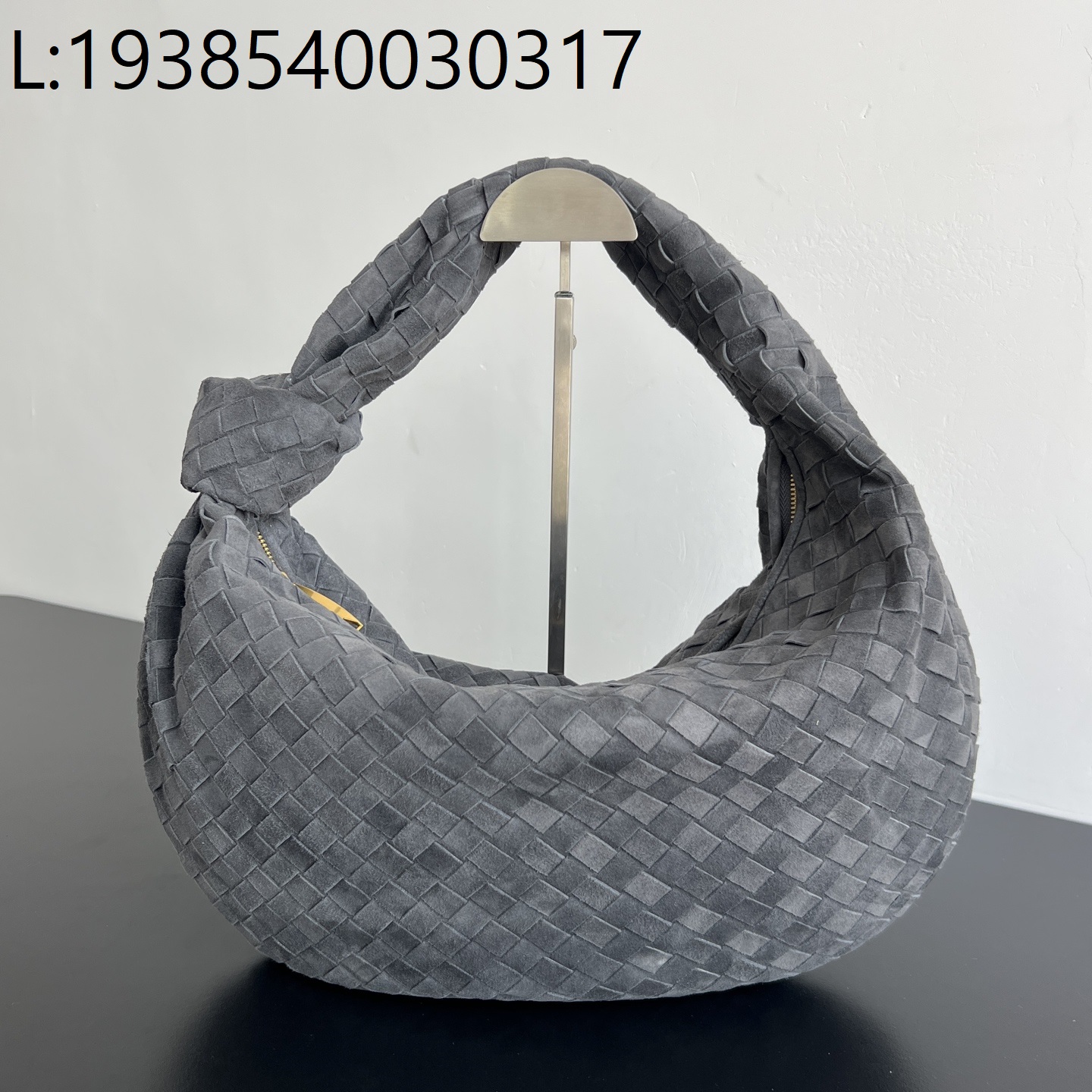 징 팩토리 보테가베네타 스웨이드 조디 백 다크 그레이 600261 48*40*16cm