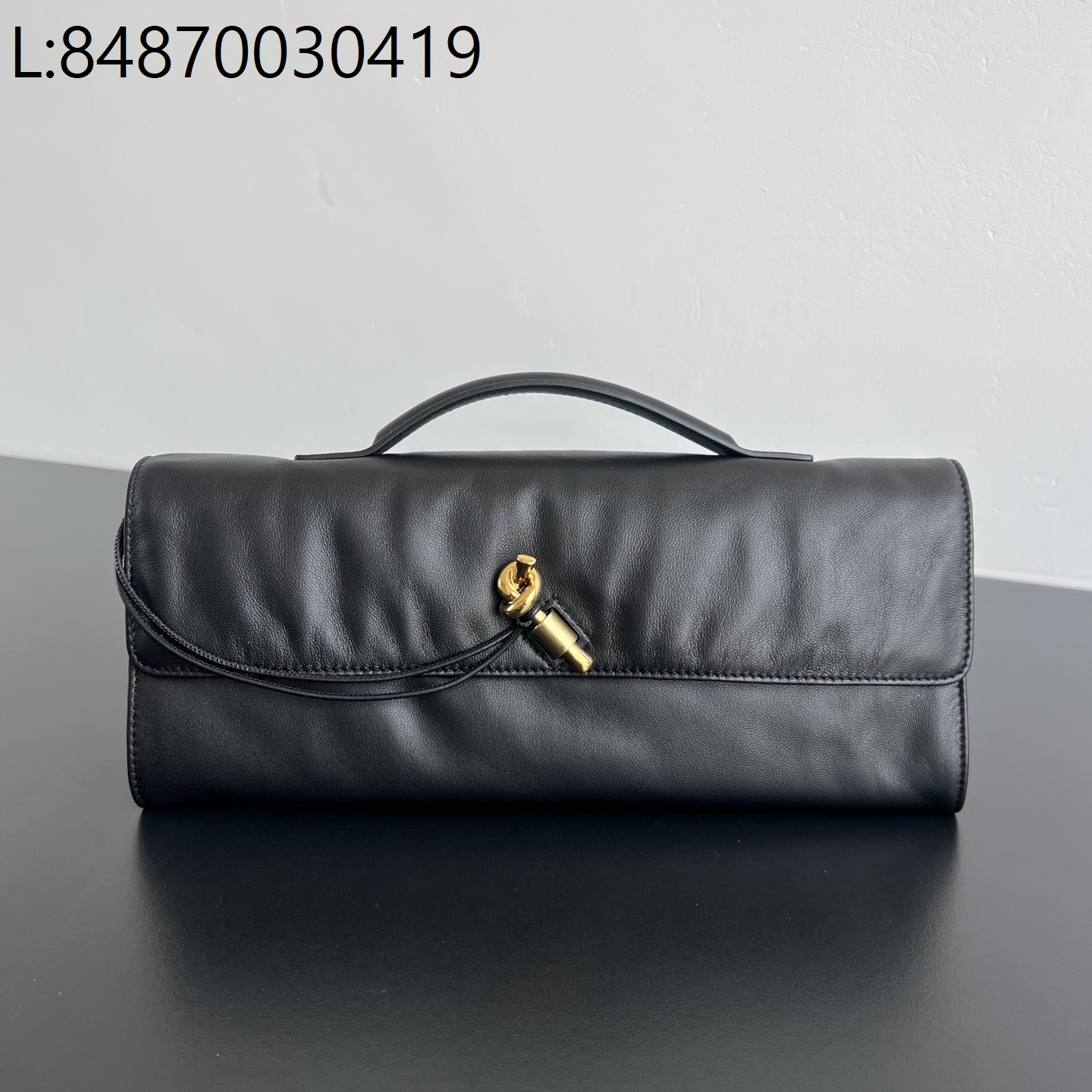 징 팩토리 보테가 베네타 안디아모 클러치 블랙 843797 31*13*3cm