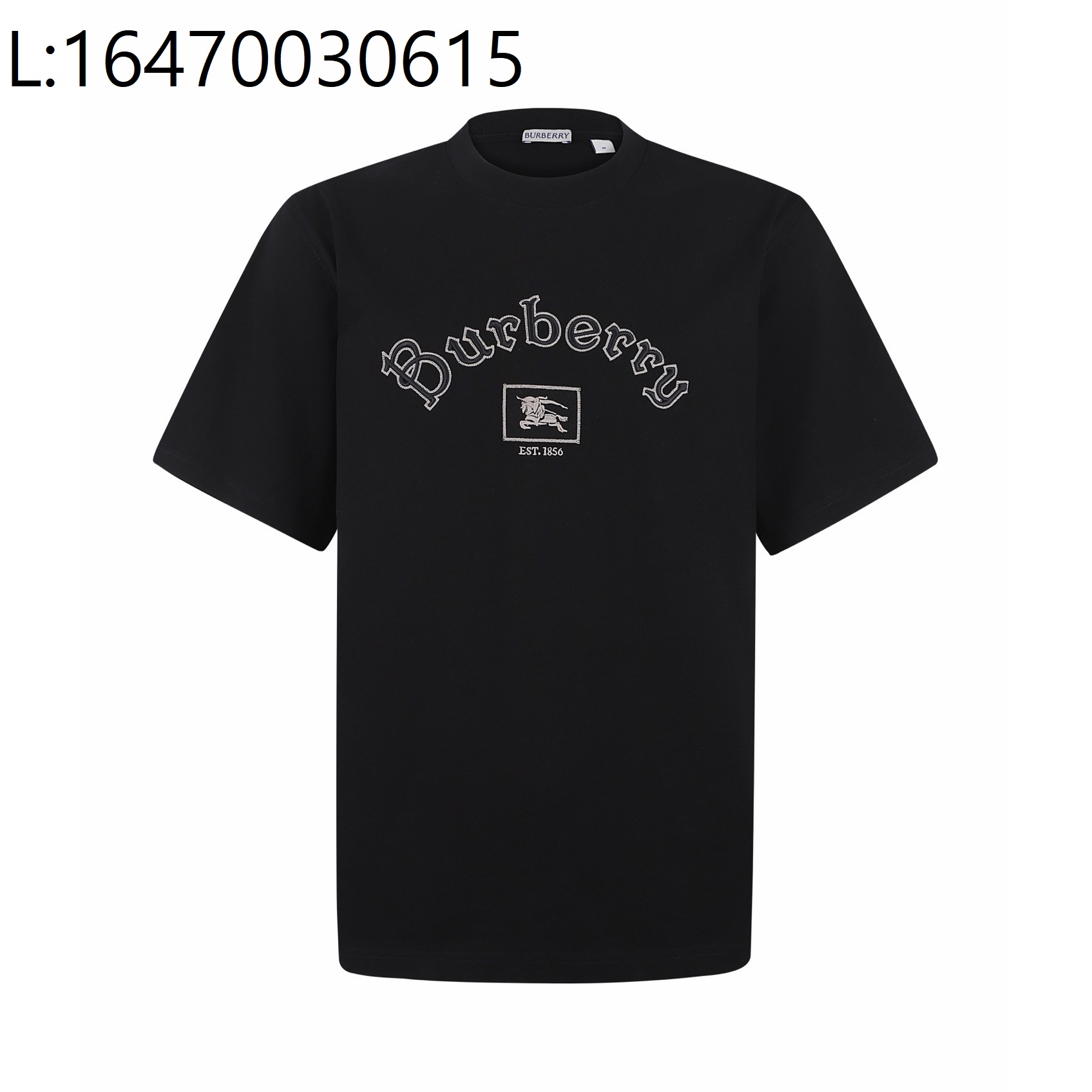 [잔디집2] 루이비통 고딕 로고 크루넥 반팔티 블랙