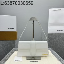 [카타] 자크뮈스 르 밤비노 롱 플랩백 화이트 28*13.5*6cm 금장