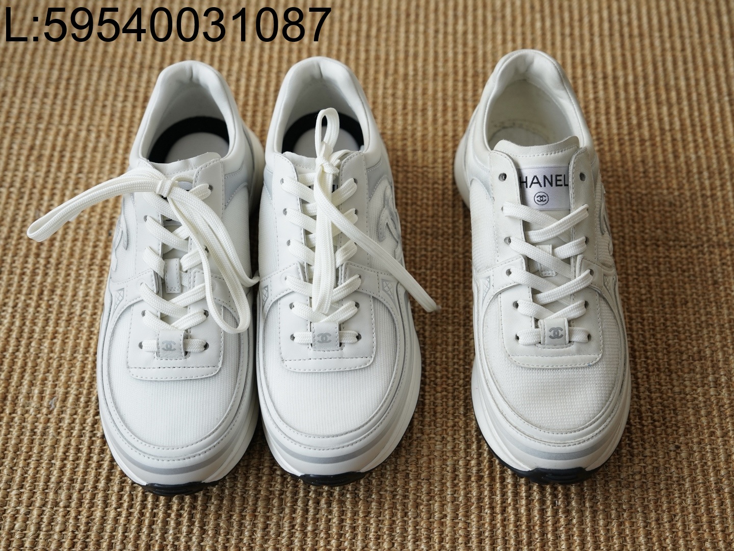 [AP공장] 샤넬 26C 그라데이션 CC로고 스니커즈 화이트 여성용