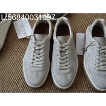 [AP공장] 로로피아나 테니스 위크 스니커즈 스웨이드 라이트 그레이 남성용