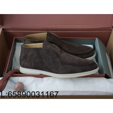 [AP공장] 로로피아나 오픈 스웨이드 워크 앵클 부츠 초콜릿 남성용