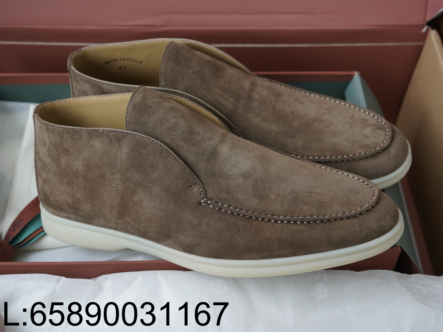 [AP공장] 로피아나 오픈 스웨이드 워크 앵클 부츠 브라운 남성용