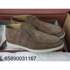 [AP공장] 로로피아나 오픈 스웨이드 워크 앵클 부츠 브라운 남성용