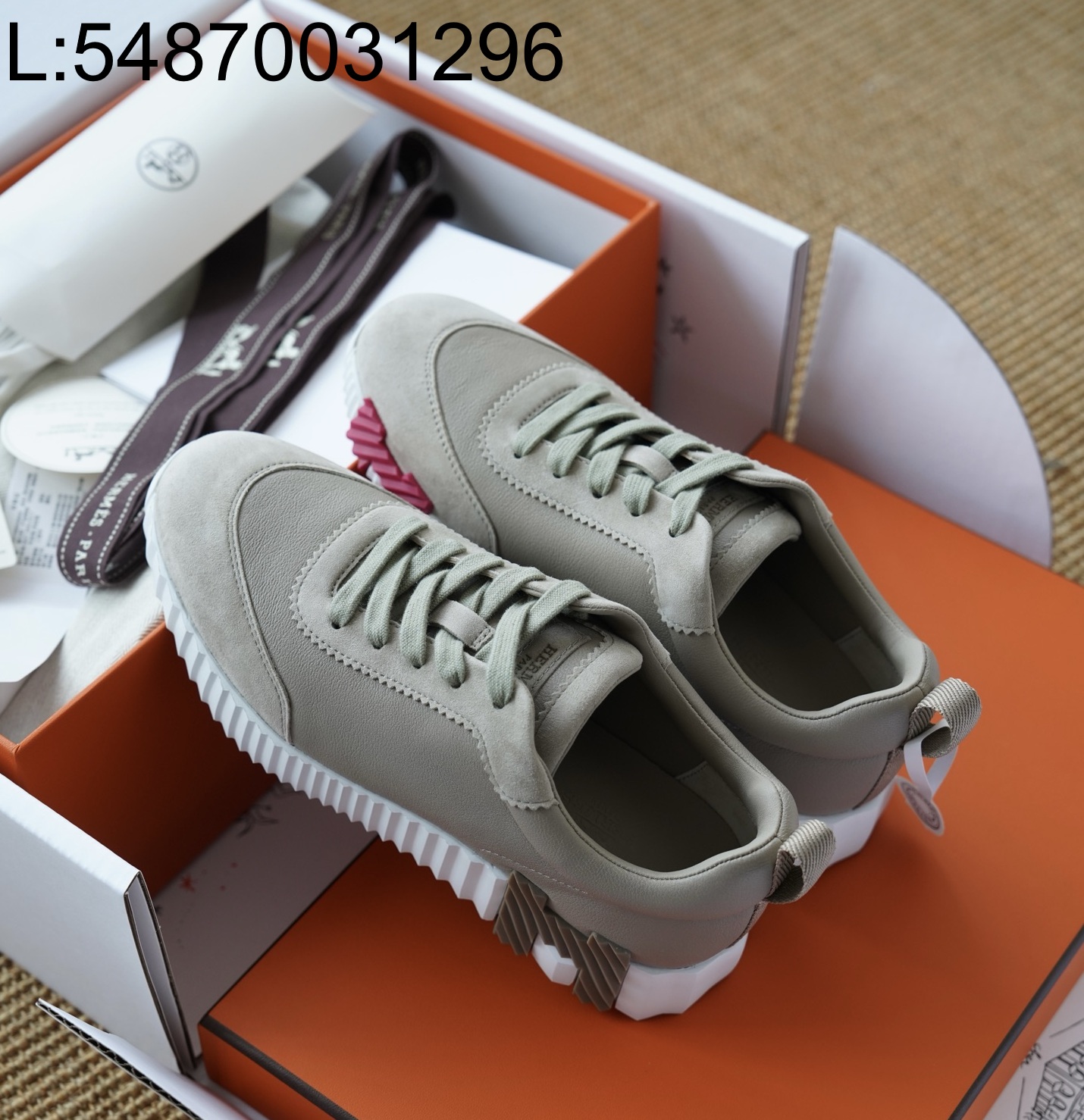 [AP공장] 에르메스 바운싱 스니커즈 라이트 올리브 여성용 4cm