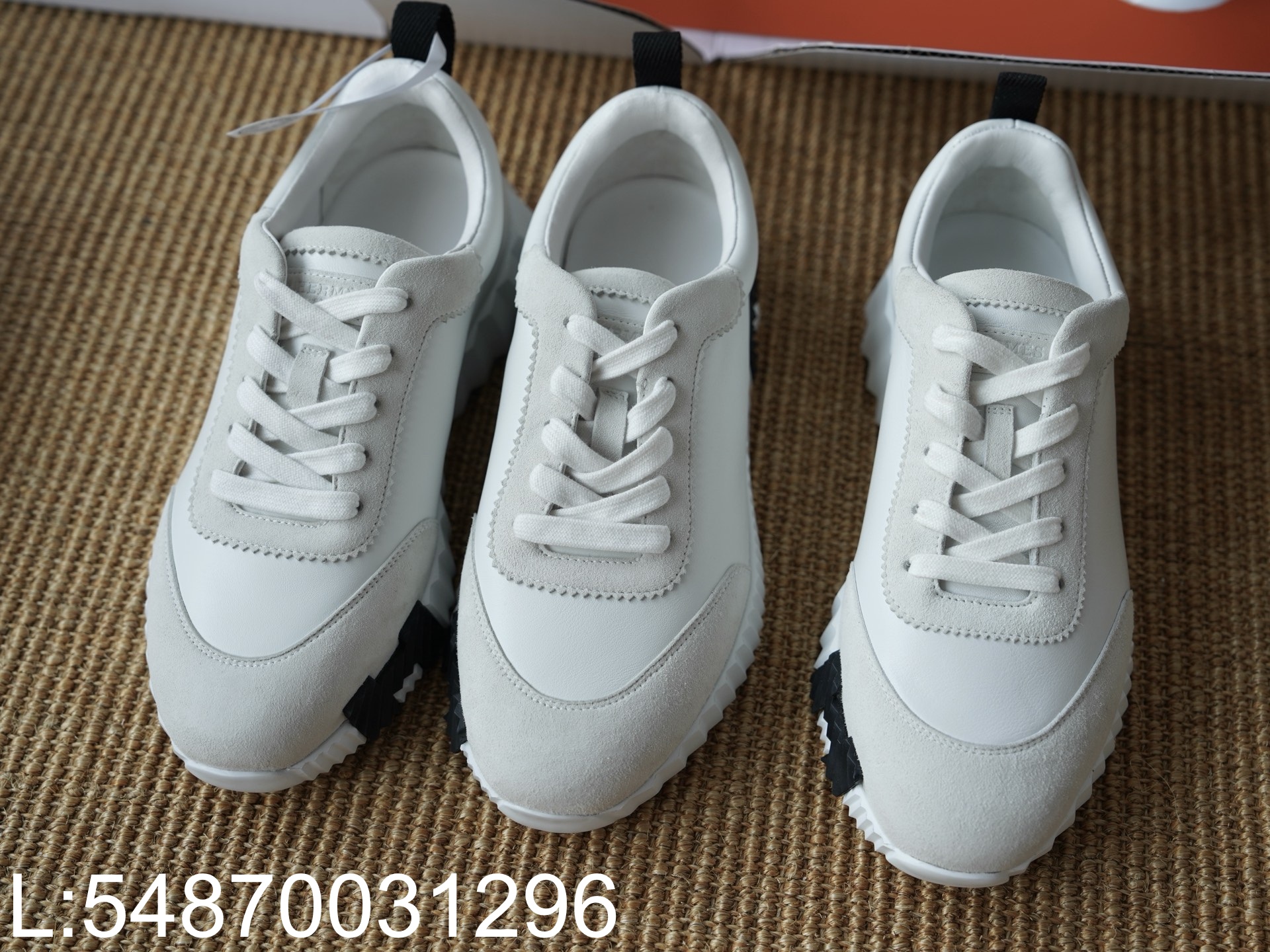 [AP공장] 에르메스 바운싱 스니커즈 화이트 블랙 여성용 4cm