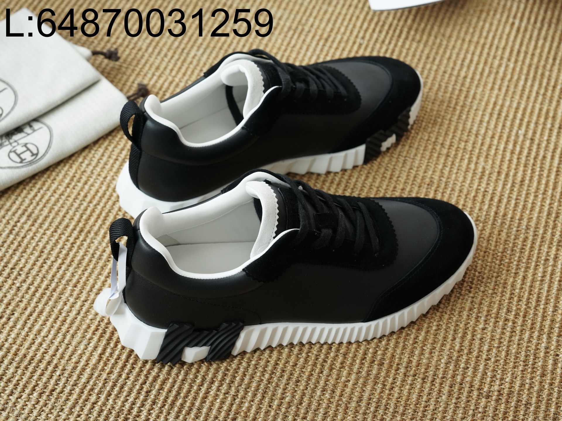 [AP공장] 에르메스 바운싱 스니커즈 블랙 H 남성용