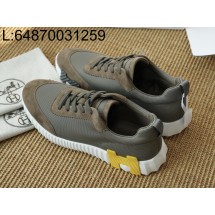 [AP공장] 에르메스 바운싱 스니커즈 메쉬 스웨이드 올리브 옐로우 H 남성용