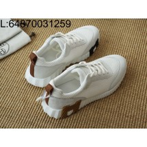 [AP공장] 에르메스 바운싱 스니커즈 메쉬 스웨이드 화이트 브라운 H 남성용