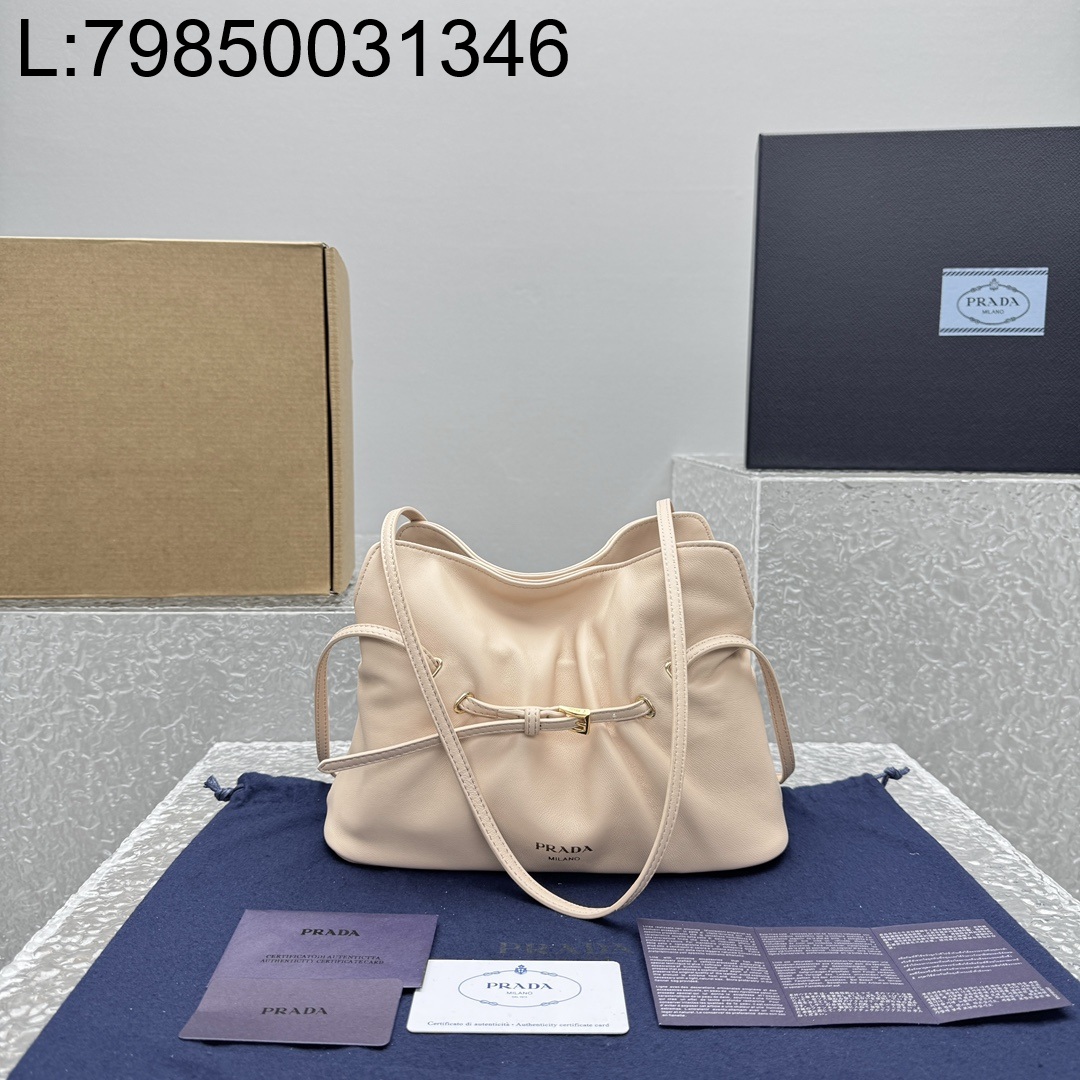 [카타] 프라다 다다 나파 레더 백 누드 25*18.5*11cm