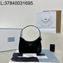 [카타] 프라다 리에디션 리나일론 호보백 블랙 22*12*6cm