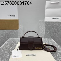 [카타] 자크뮈스 밤비노 크로스바디 플랩백 다크 브라운 18*6*7cm 스몰 금장 무광 KBZ