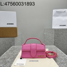  [카타공장, kata공장] 자크뮈스 밤비노 크로스바디 플랩백 다크 핑크 18*6*7cm 스몰 금장 레더