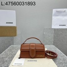 [카타공장, kata공장] 자크뮈스 밤비노 크로스바디 플랩백 꼬냑 18*6*7cm 스몰 금장 레더