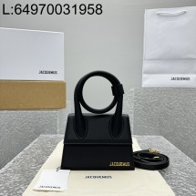 [카타공장, kata공장] 자크뮈스 르 치키토 노드 코일드 핸드백 블랙 18*15.5*8cm 금장 레더