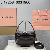 [카타공장, kata공장] 아크네 스튜디오 카메로 키트 크로스바디백 초콜릿 브라운 26*16*7cm 스몰