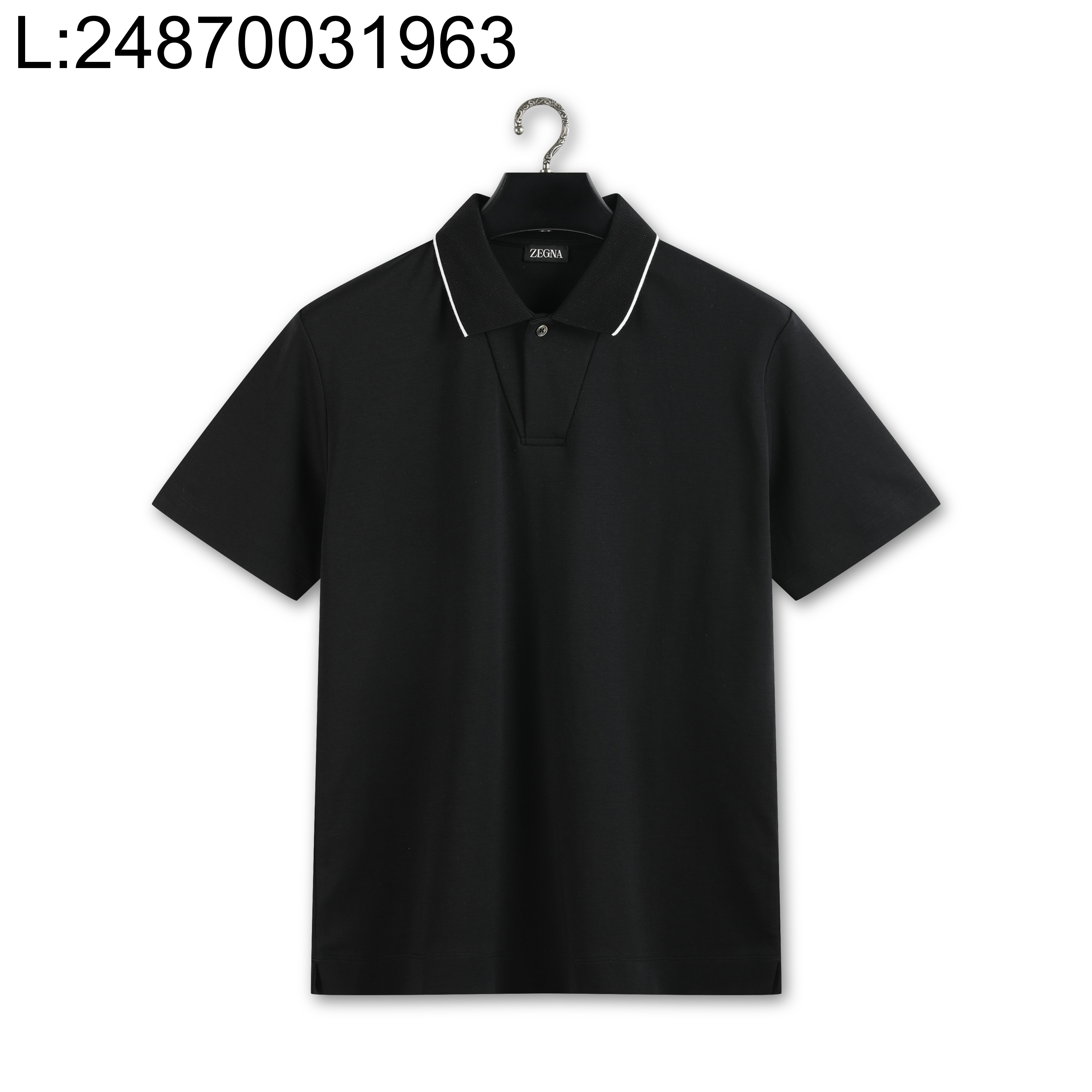 [YD공장] 제냐 26SS 단색 폴로티 / 카라티 / 반팔티 블랙