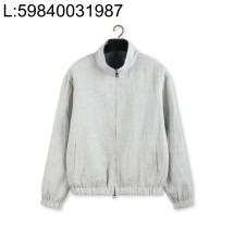 [YD공장] 로로피아나 아마 리버시블 봄버자켓 양면 그레이