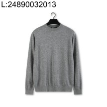 [YD공장] 로로피아나 면양털 단색 크루넥 니트 그레이