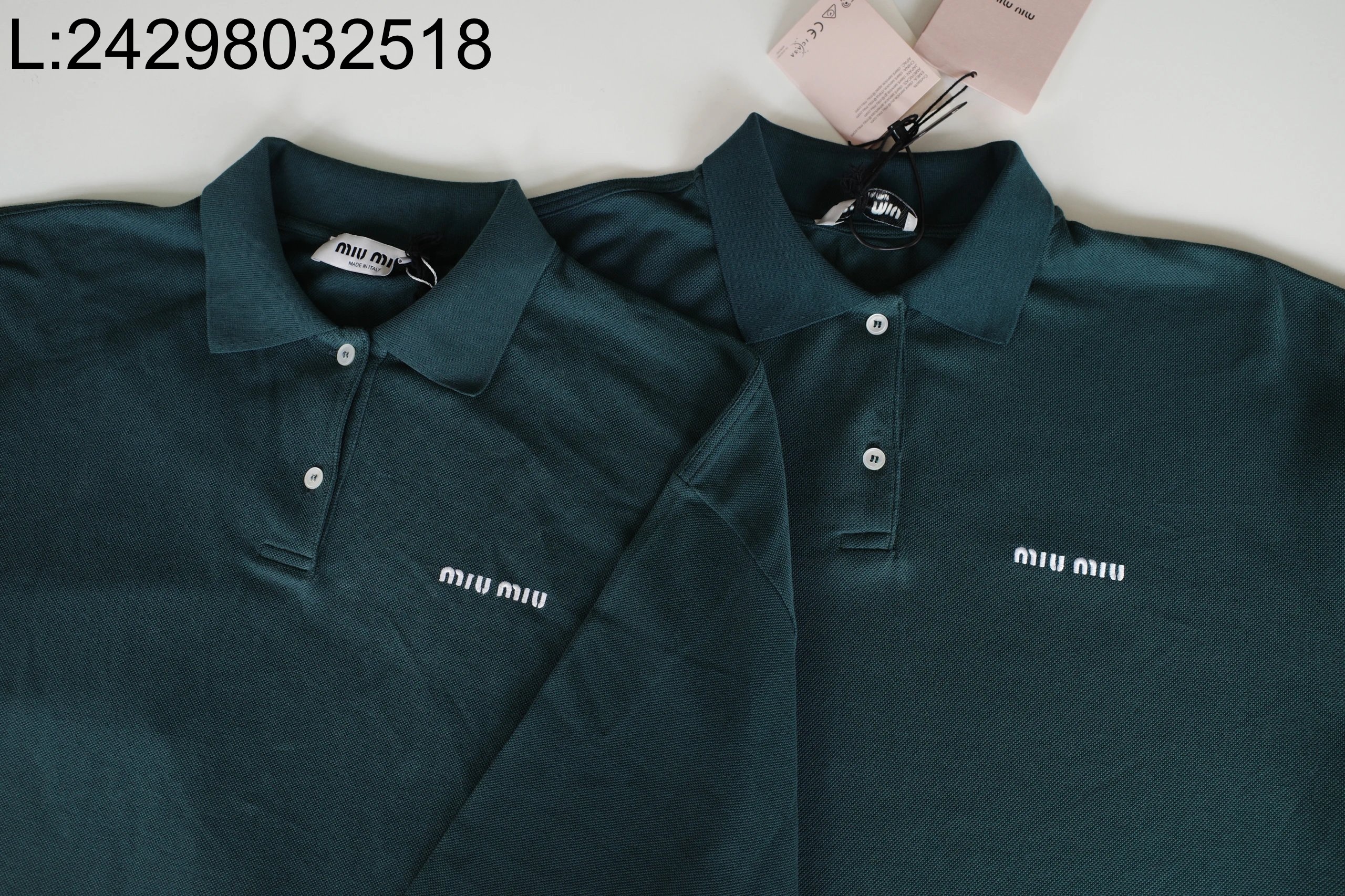 [콜라 셀러] 미우미우 자수 카라티 / 폴로 / 긴팔티 / 폴로티 2컬러 웨이디안 주소