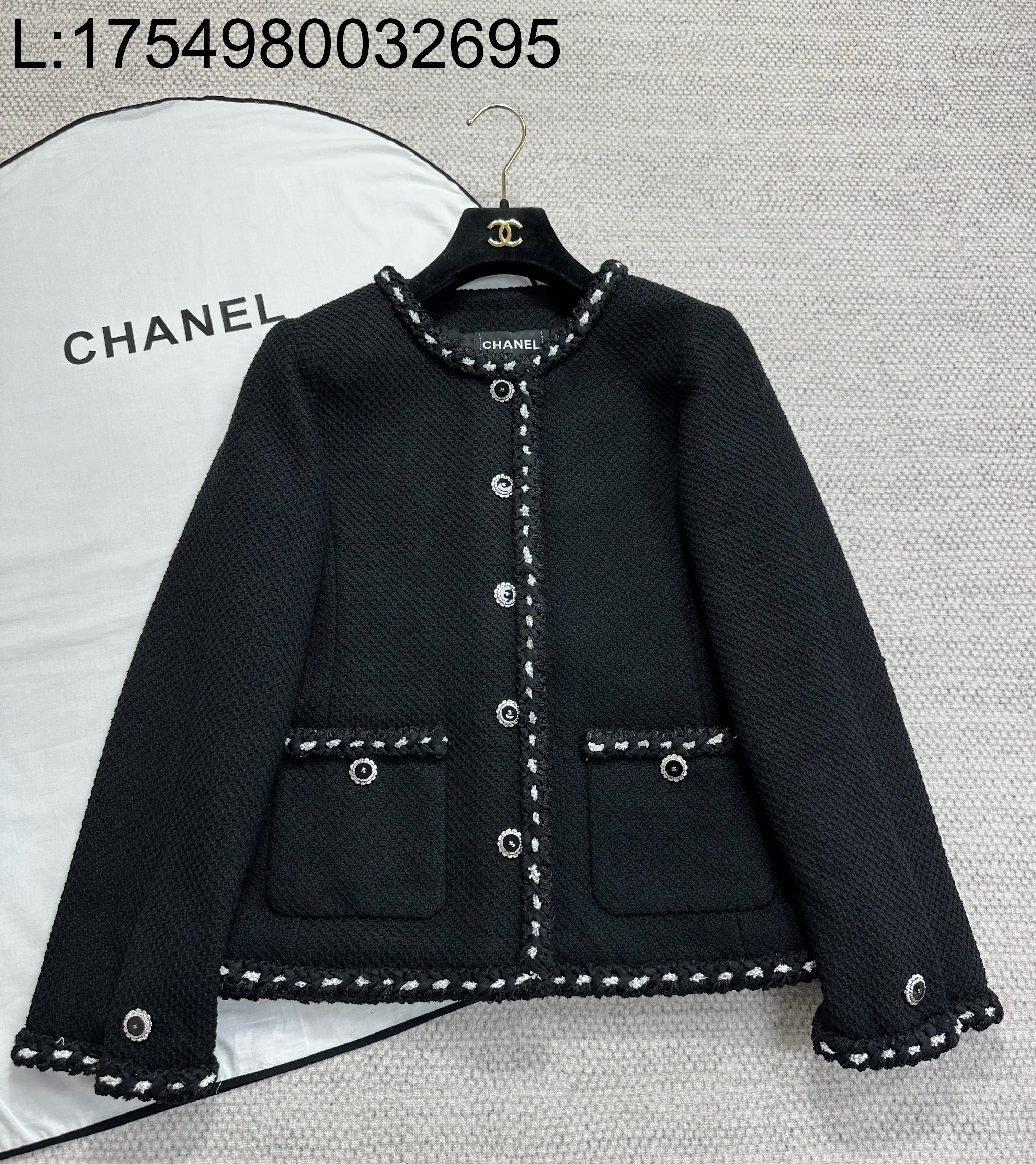 [타지아공장(tj공장) -여성전용 ] 샤넬 트위드 자켓 블랙