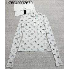 [타지아공장(tj공장) -여성전용] 샤넬 25N 스키 하이넥 긴팔티 화이트