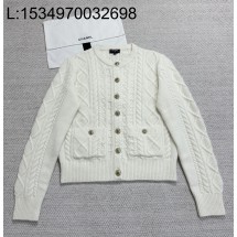 [타지아공장(tj공장) -여성전용] 샤넬 코코 neige 캐시미어 자카드 가디건 화이트
