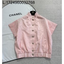 [타지아공장(tj공장) -여성전용] 샤넬 CC로고 핑크 반팔 자켓