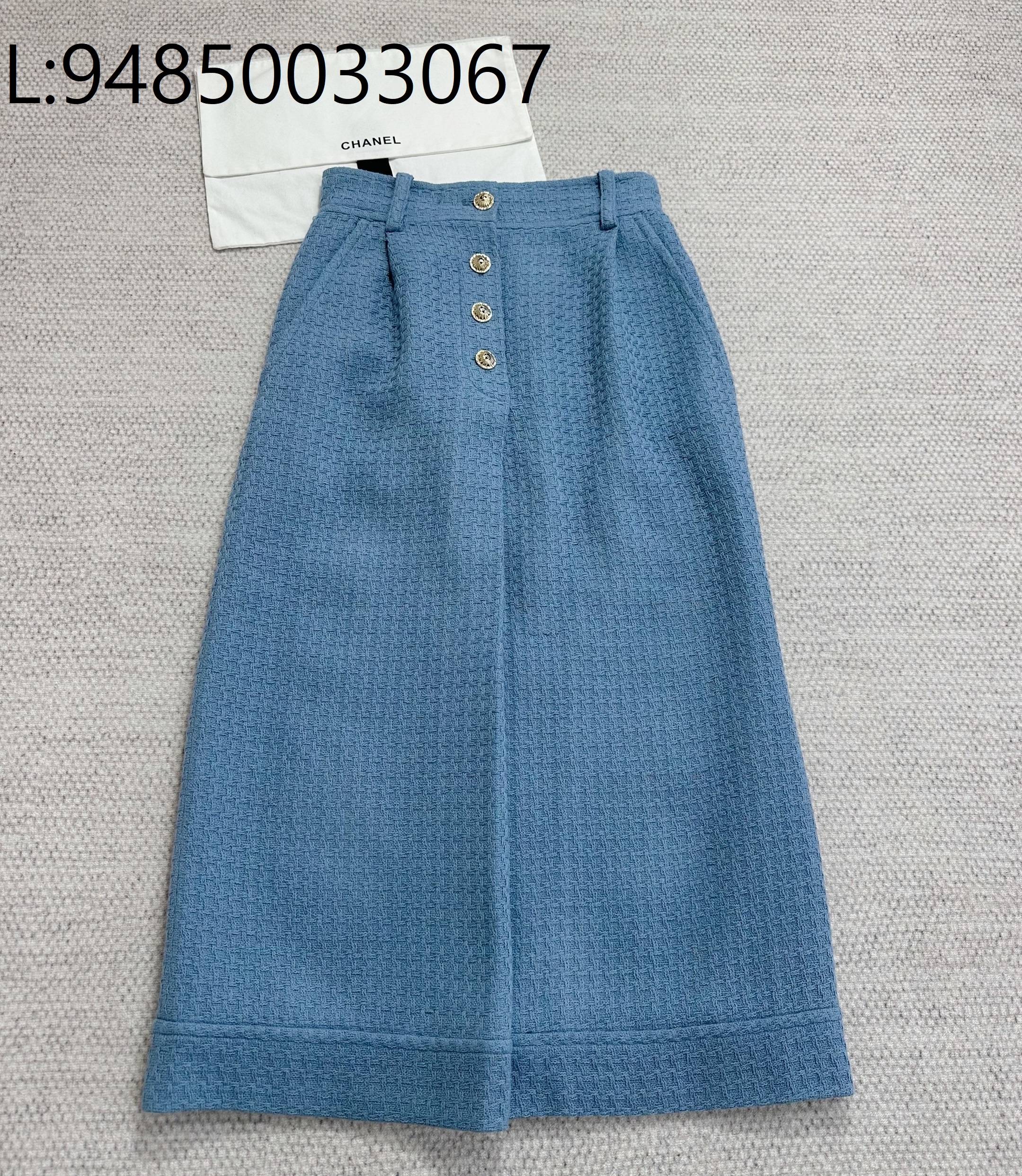 [타지아공장(tj공장) -여성전용] 샤넬 미디 롱 스커트 치마 블루