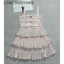 [타지아공장(tj공장) -여성전용] 샤넬 숏 티어드 니트 원피스 울 캉캉 원피스 연핑크 숏