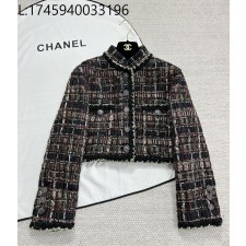 [타지아공장(tj공장) -여성전용] 샤넬 빈티지 멀티 컬러 체크 트위드 자켓