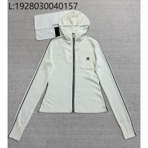 [타지아공장(tj공장) -여성전용] 샤넬 25N 코코네쥬 후디드 집업 스웨터 후드집업 화이트