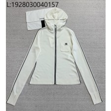 [타지아공장(tj공장) -여성전용] 샤넬 25N 코코네쥬 후디드 집업 스웨터 후드집업 화이트