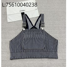 [타지아공장(tj공장) -여성전용] 샤넬 흑백 스트라이트 끈나시 베스트