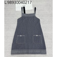 [타지아공장(tj공장) -여성전용] 샤넬 흑백 스트라이트 끈 원피스