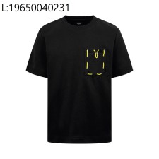 [잔디집2] 펜디 포켓 선 디자인 순색 반팔티 블랙