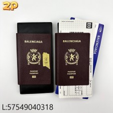 [윌리엄 셀러] 발렌시아가 패스포트 2 티켓 장지갑 다크 레드 여권지갑 웨이디안 주소