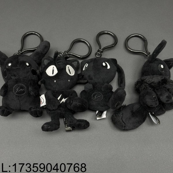 [윌리엄 셀러] 포켓몬  INN 프로젝트 TBP 마스코트 키링 피카츄 / 이브이 / 나옹 / 뮤 / 푸린 블랙 웨이디안 주소