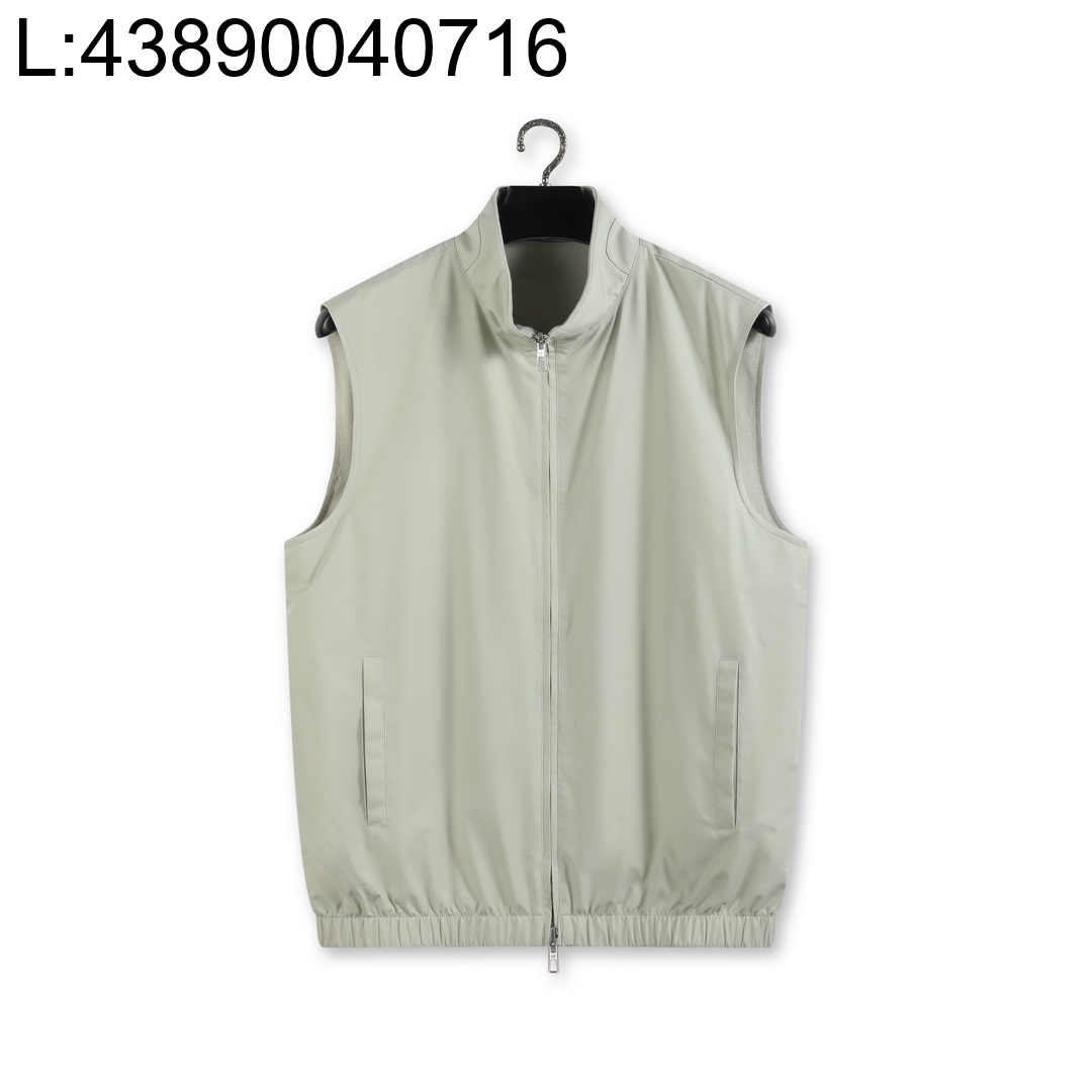 [YD공장] 로로피아나 하이넥 집업 베스트 조끼 라이트 베이지