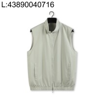 [YD공장] 로로피아나 하이넥 집업 베스트 조끼 라이트 베이지