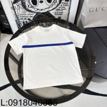 [AC아동복] 구찌 모노그램 블루 선 반팔티 화이트