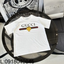 [AC아동복] 구찌 모노그램 여자아이 프린트 반팔티 화이트