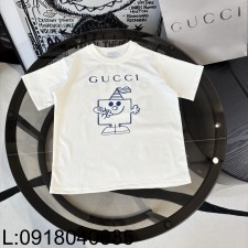 [AC아동복] 구찌 블루 모노그램 스웨어 만화 프린트 반팔티 