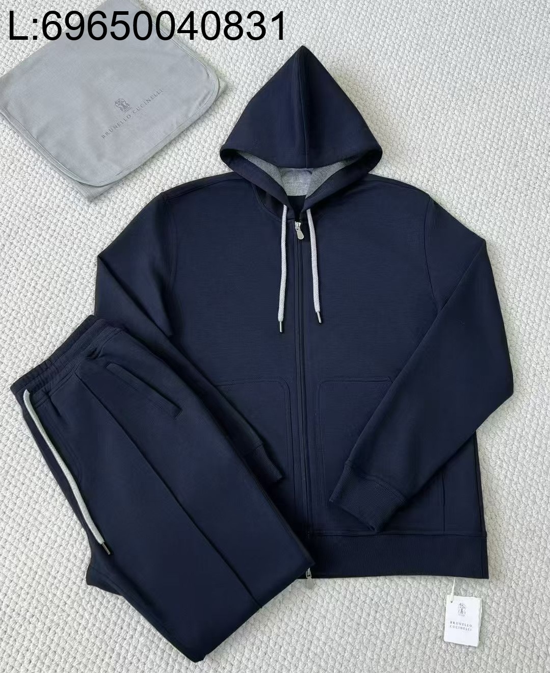 [LC공장] 브루넬로쿠치넬리 BRUNELLO CUCINELLI 운동복 세트 후드집업 팬츠 네이비