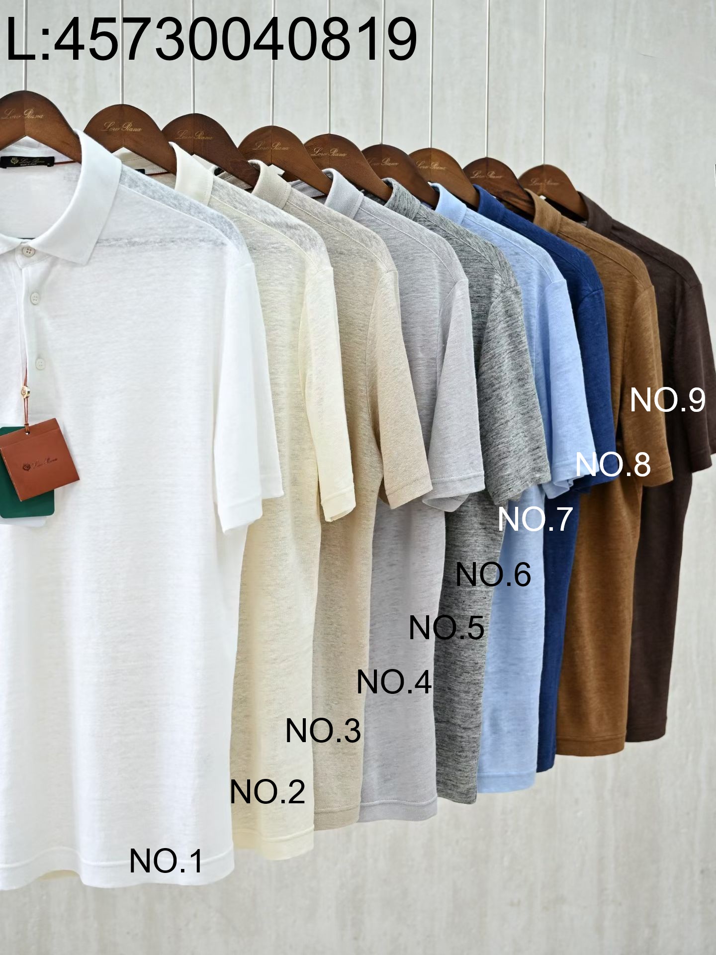 [LC공장] 로로피아나 아마 폴로 반팔티 카라티 9컬러