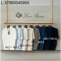 [LC공장] 로로피아나 버튼리스 니트 폴로 셔츠 반팔티 카라티 8컬러